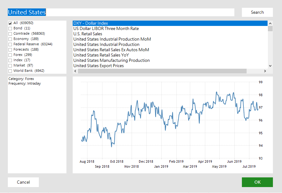 Excel search example